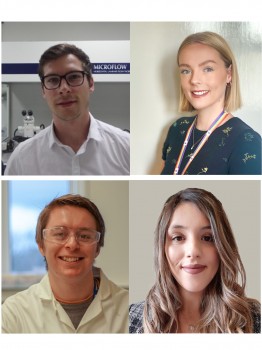 ECR advisors - top left clockwise: Paul Holloway (chair), Chloe Whitehouse,  Luana Osório and Matthew Hockley